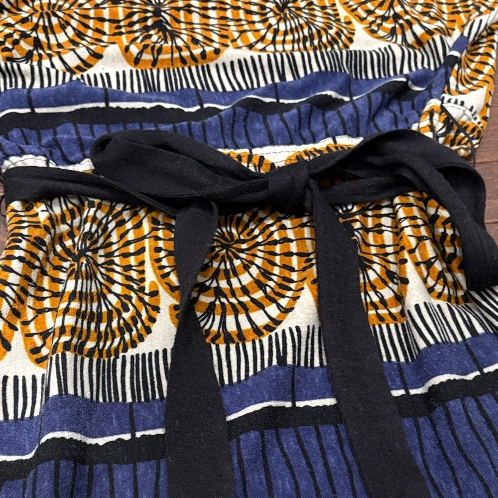 Orion London Belted Printed Dress Abstract Geometric Print | Size XS-S - Picture 5 of 10